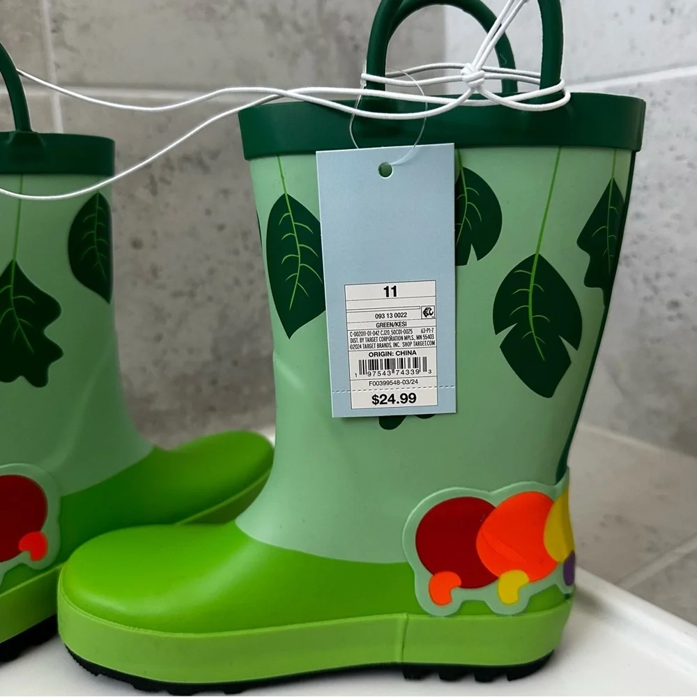 Cat & Jack Rain boots Size  11 Toddler